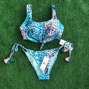 NWT PilyQ Palmas Knot Halter (M) + Tie Teeny (L)